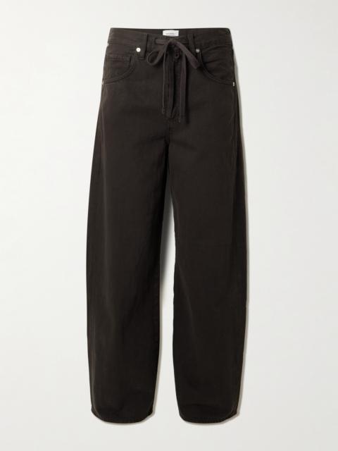 Brynn Drawstring Mid-rise Wide-leg Jeans