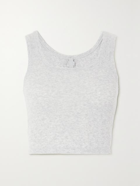 Ribbed Cotton-blend Jersey Tank