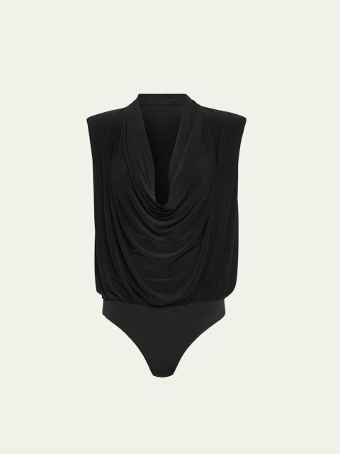Eden Sleeveless Cowl-Neck Bodysuit