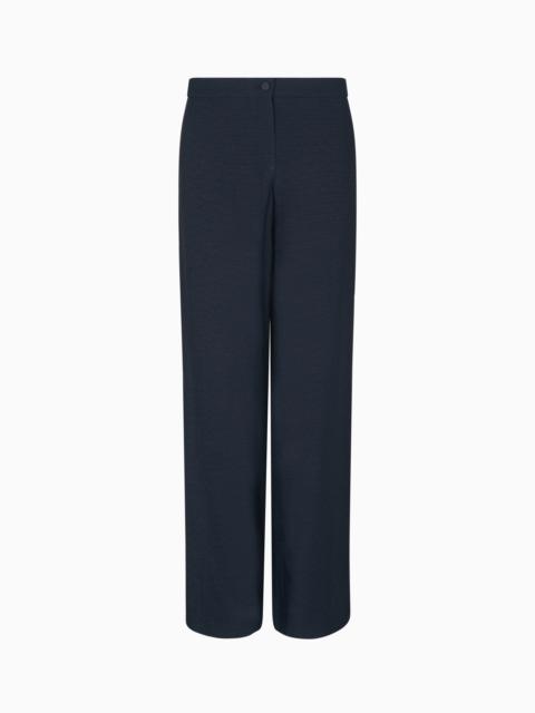 ICON TROUSERS IN FLUID ARMURE FABRIC