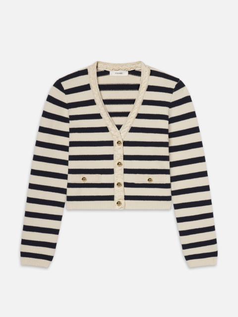 The Harbor Cardigan in Navy Multi