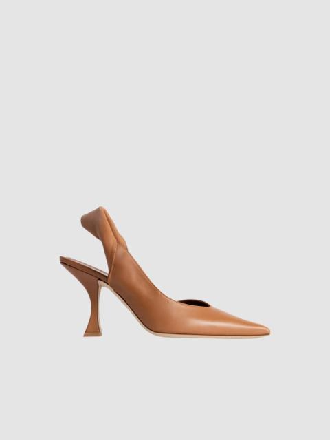 Yasha Summer Tan Nappa Leather Slingback Pump