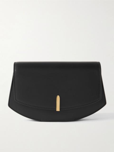 Florence leather clutch Black