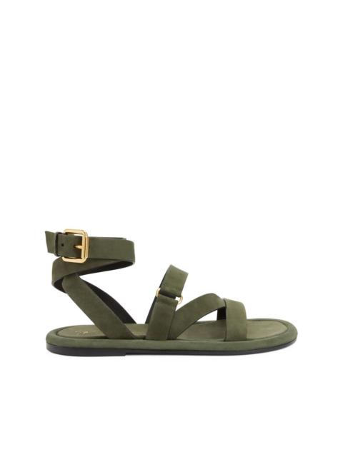 Aymon buckled suede sandals
