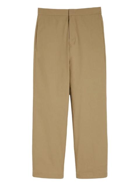 flat-front trousers