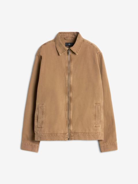 Canvas Harrington Jacket in Khaki