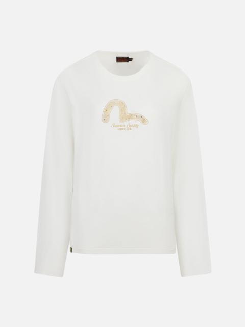 Seagull Foil Print with Studs Regular Fit T-shirt