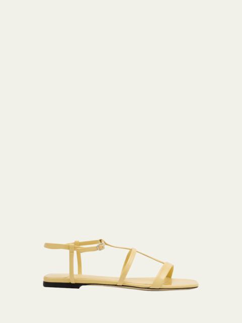 Gwyn Leather Flat Sandals