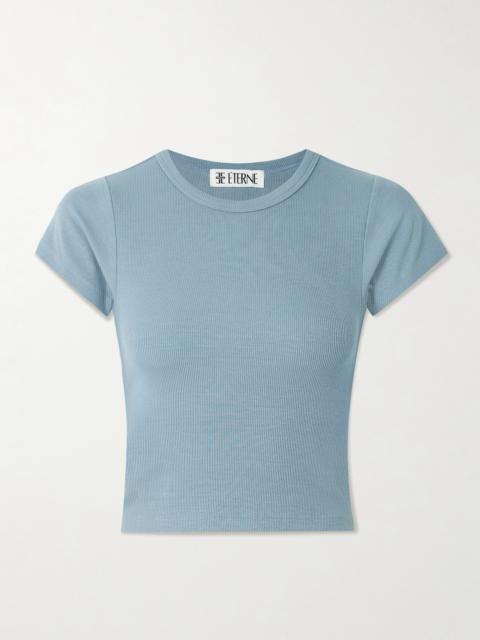 Chloe Ribbed Stretch-jersey T-shirt