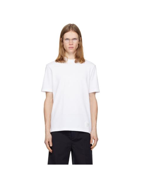 White Classic Pique 4-Bar T-shirt
