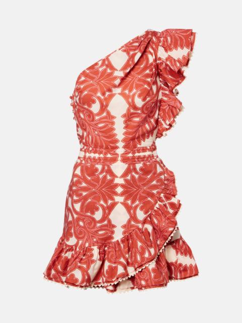 Corinne ruffled cotton minidress