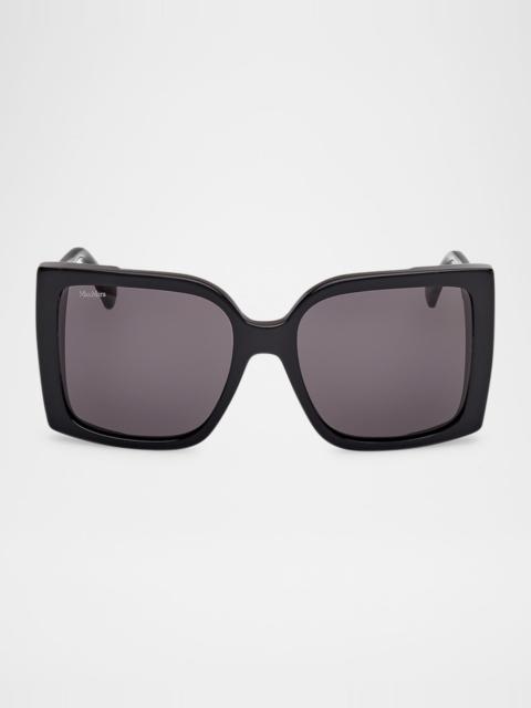 Hinge Acetate Square Sunglasses
