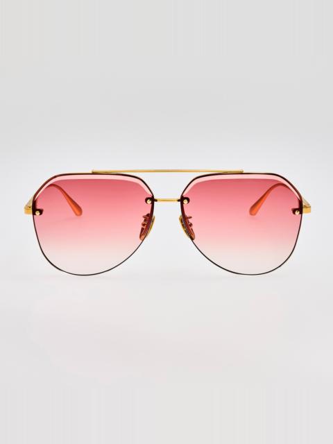 Quynh Sunglasses in Red and Gold
