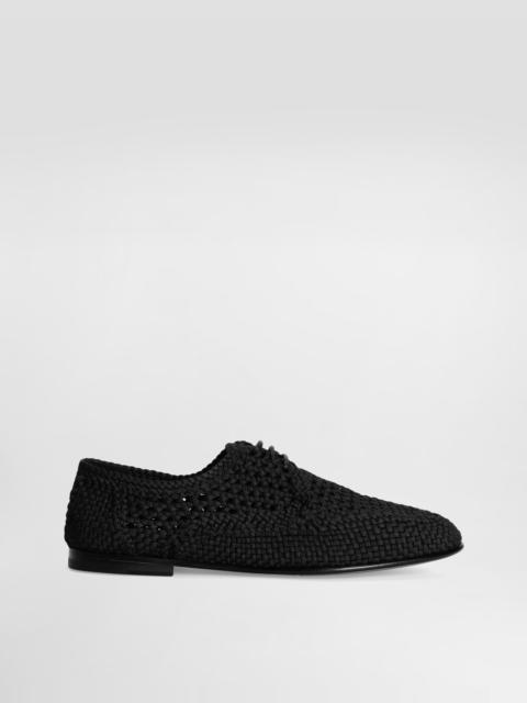 Woven fabric Derby shoes