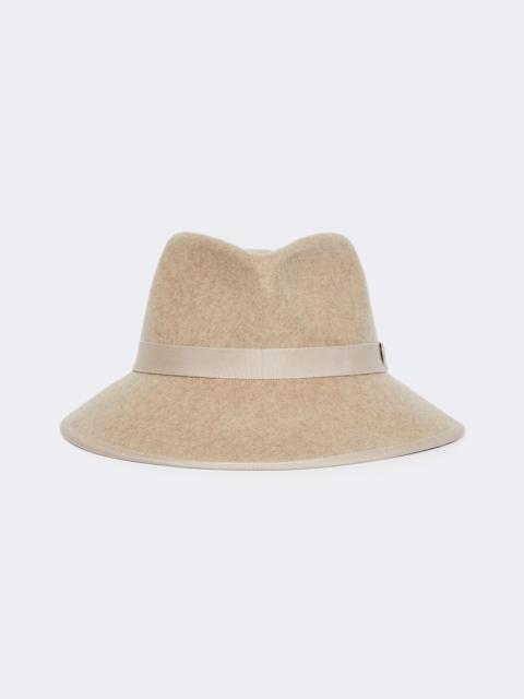 Wool felt hat - BEIGE