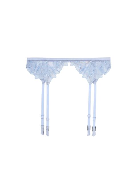 Lily Embroidery Garter Belt