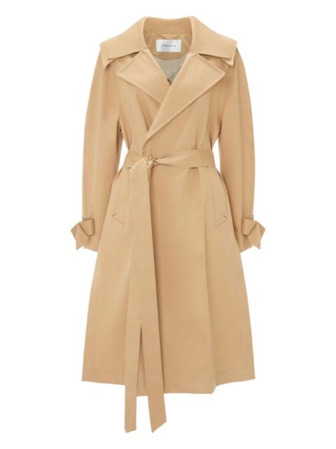 Raglan belted trench coat