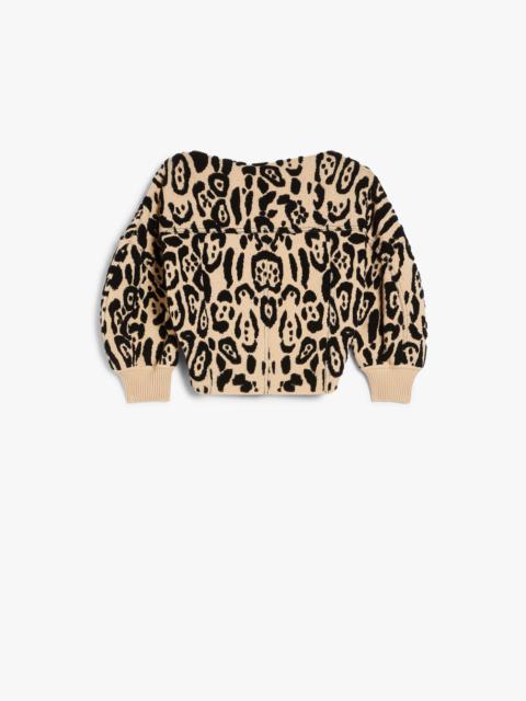 GHIERA Animal-print jacquard jumper