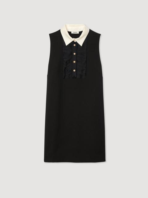 MINI DRESS WITH CONTRAST COLLAR