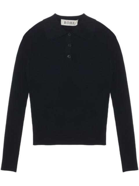 long-sleeve polo shirt