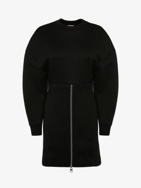 Women's Cocoon Sleeve Mini Dress in Black