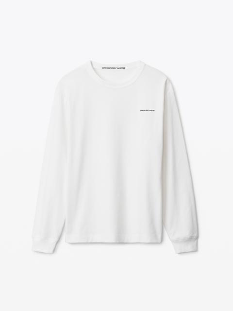 LONG-SLEEVE TEE IN HIGH TWIST JERSEY