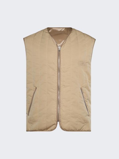 Quilted Reversible Vest Sand