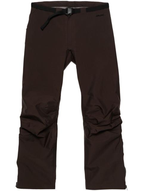 belted straight-leg trousers
