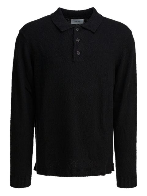 buttoned collar polo shirt