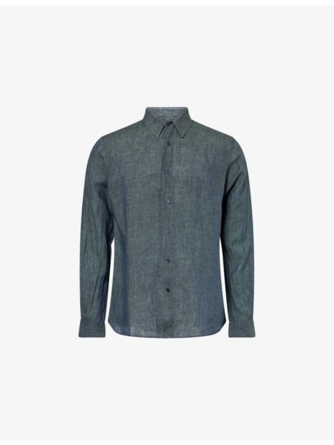 Justin Long-Sleeve Linen Shirt