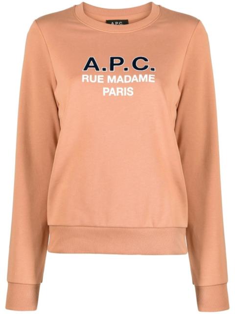 Madame logo-print cotton sweatshirt