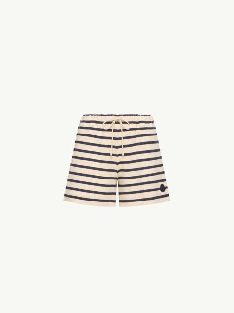Striped Cotton Shorts