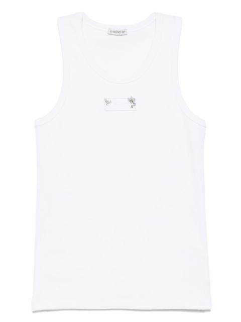 logo-patch tank top