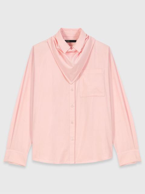 Shirt with removable scarf