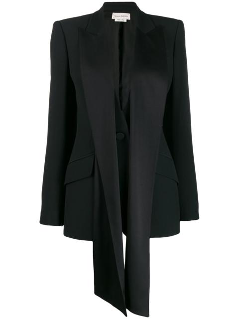 silk ribbon embellished blazer