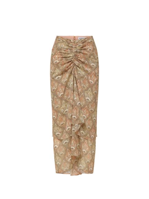 SIRA SILK MIDI SKIRT