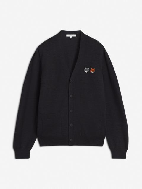 DOUBLE BOLD FOX HEAD PATCH REGULAR CARDIGAN
