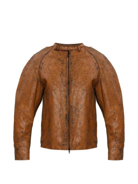 L-Nuri zip-fastening leather jacket