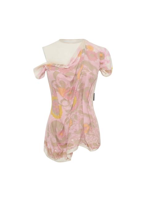 Regenerated Silk Scarves Layer Top