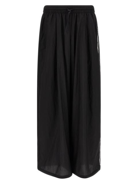 'Y-3 Raw Edge 3 Stripe Wide' joggers