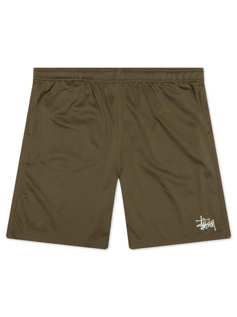 MESH BASIC SHORTS - OLIVE