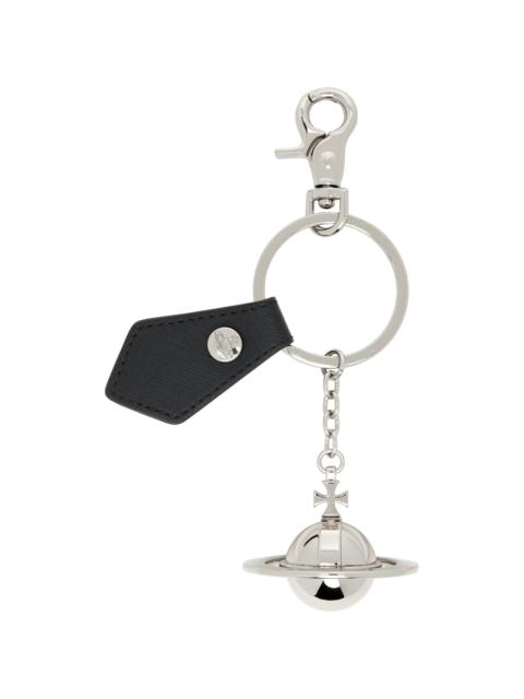 Silver 3D Orb Keychain