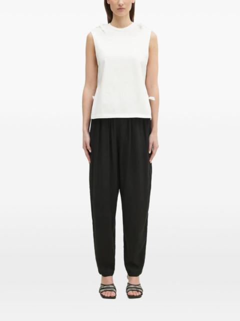 elasticated-waist trousers