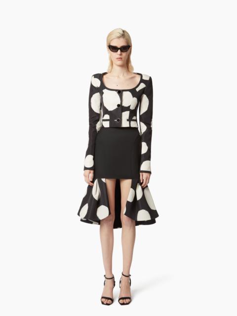 MIDI SKIRT WITH DOUBLE RUFFLES