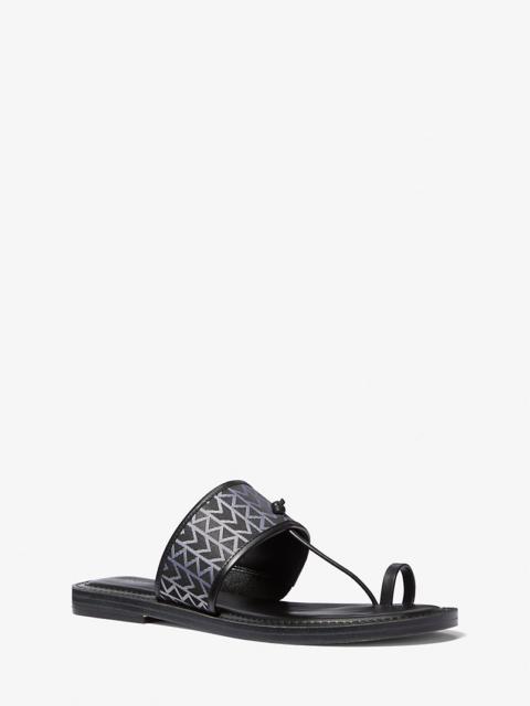 Ashtin MK2000 Logo Jacquard Sandal