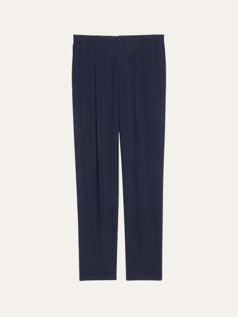 Men's Loose-Fit Seersucker Pants
