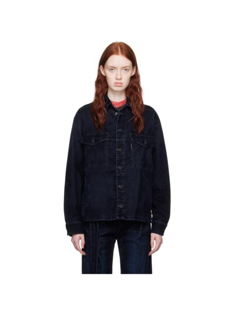 Navy Oversized Denim Jacket