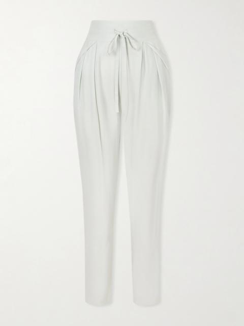 The Vardar Silk-blend Straight-leg Pants