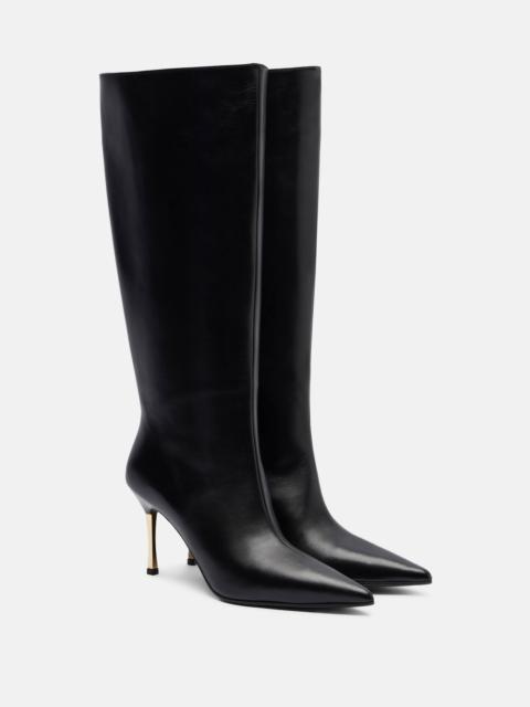 Bombshell leather knee-high boots