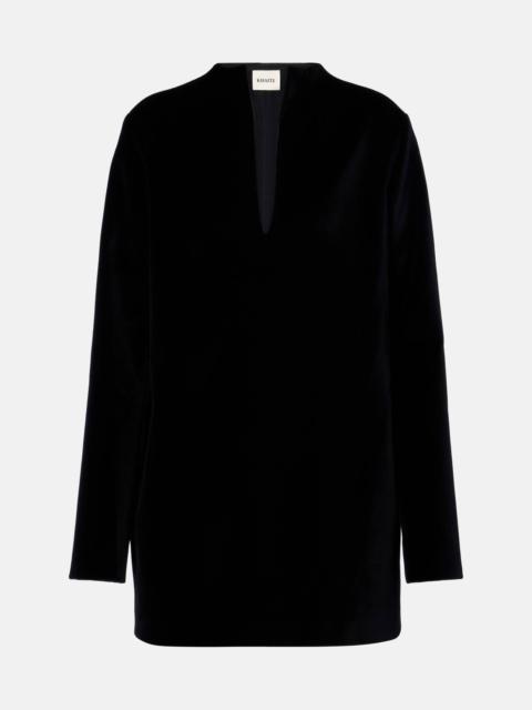 Aleena velvet minidress